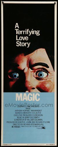 1h814 MAGIC insert '78 Richard Attenborough, ventriloquist Anthony Hopkins, creepy dummy image!