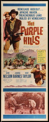 1h887 PURPLE HILLS insert '61 cowboy Gene Nelson in Arizona, Joanna Barnes, Kent Taylor!