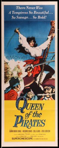 1h890 QUEEN OF THE PIRATES insert '61 sexy Italian temptress Gianna Maria Canale as swashbuckler!