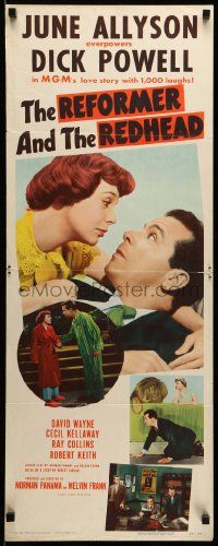 1h901 REFORMER & THE REDHEAD insert '50 June Allyson overpowers Dick Powell with 1000 laughs!