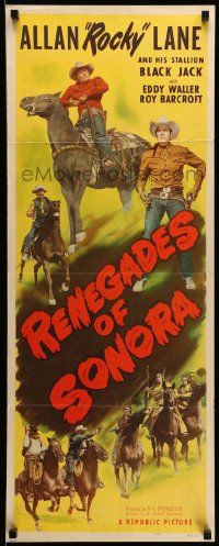1h904 RENEGADES OF SONORA insert '48 really cool art of Allan Rocky Lane!