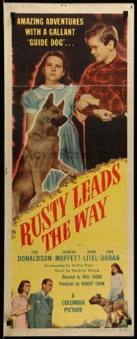 1h911 RUSTY LEADS THE WAY insert '48 cool German Shepherd & Boxer dog images!
