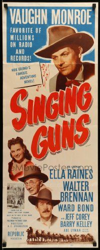 1h928 SINGING GUNS insert R56 singer Vaughn Monroe, sexy Ella Raines, from Max Brand's novel!