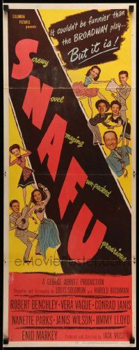 1h933 SNAFU insert '45 situation normal, all fouled up, funnier than the Broadway play!