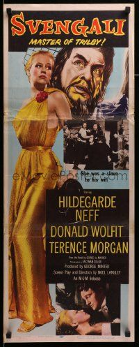 1h950 SVENGALI insert '55 sexy Hildegarde Neff was a slave to the will of crazy Donald Wolfit!