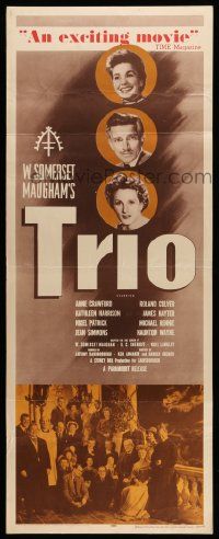 1h969 TRIO insert '50 W. Somerset Maugham, Anne Crawford, Roland Culver, Kathleen Harrison