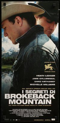 1h332 BROKEBACK MOUNTAIN Italian locandina '05 Ang Lee directed, Heath Ledger & Jake Gyllenhaal!