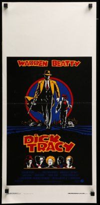 1h369 DICK TRACY Italian locandina '90 art of detective Warren Beatty and top cast!