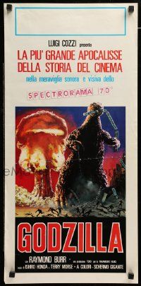1h403 GODZILLA Italian locandina R77 Gojira, art of the unstoppable titan of terror!