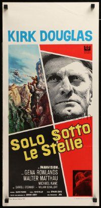 1h463 LONELY ARE THE BRAVE Italian locandina R60s Kirk Douglas, who was strong enough to tame him?