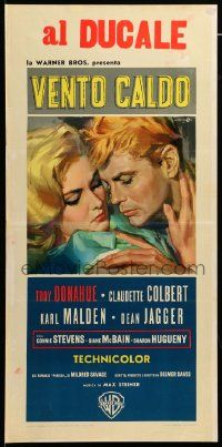 1h505 PARRISH Italian locandina '61 art of Troy Donahue and Connie Stevens by Angelo Cesselon!