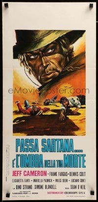 1h506 PASSA SARTANA E L'OMBRA DELLA TUA MORTE Italian locandina '69 Cameron, spaghetti western!
