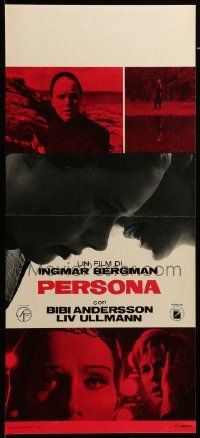 1h507 PERSONA Italian locandina '66 different images of Ullmann & Bibi Andersson, Bergman classic!