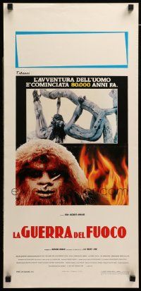 1h515 QUEST FOR FIRE Italian locandina '82 Jean-Jacques Annaud, cannibal and women in peril!