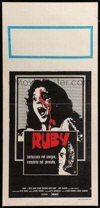 1h529 RUBY Italian locandina '77 Piper Laurie is terrifying, completely different art by Aller!