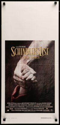 1h534 SCHINDLER'S LIST Italian locandina '94 Spielberg World War II classic, Best Picture winner