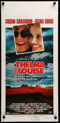1h564 THELMA & LOUISE Italian locandina '91 Susan Sarandon, Geena Davis, Ridley Scott classic!