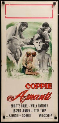 1h590 WEEKEND Italian locandina '68 Palle Kjaerulff-Schmidt, young lovers, Danish orgy film!