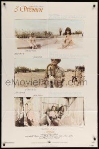 1j002 3 WOMEN 1sh '77 directed by Robert Altman, Shelley Duvall, Sissy Spacek, Janice Rule