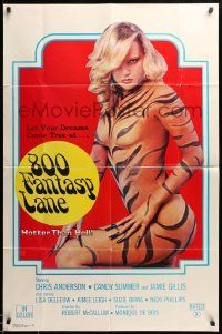 1j018 800 FANTASY LANE 1sh '79 Jamie Gillis, image of sexy woman in feline body paint!