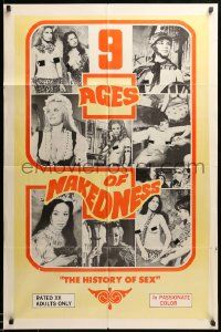 1j020 9 AGES OF NAKEDNESS 1sh '70 Harrison Marks directs & stars, Max Bacon, Sue Bond, sexy images