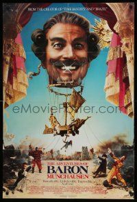 1j023 ADVENTURES OF BARON MUNCHAUSEN 1sh '89 directed by Terry Gilliam, John Neville balloon image!