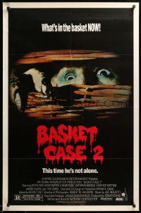 1j066 BASKET CASE 2 1sh '90 Frank Henenlotter horror comedy sequel, this time he's not alone!
