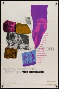 1j088 BIG CUBE 1sh '69 super sexy Karin Mossberg, George Chakiris, Lana Turner on LSD!