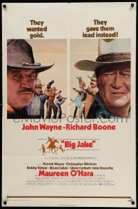 1j092 BIG JAKE 1sh '71 Richard Boone wanted gold but John Wayne gave him lead instead!