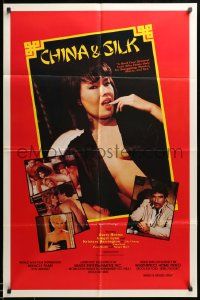 1j173 CHINA & SILK video/theatrical 1sh '84 smuggling, murder, money & sex!