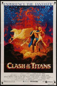 1j178 CLASH OF THE TITANS 1sh '81 Ray Harryhausen, fantasy art by Greg & Tim Hildebrandt!