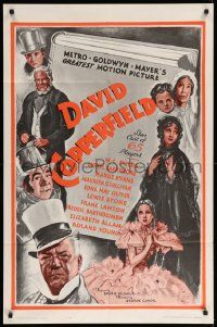 1j217 DAVID COPPERFIELD 1sh R62 W.C. Fields stars as Micawber in Charles Dickens' classic story!