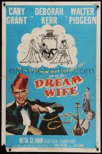 1j264 DREAM WIFE 1sh '53 does gay bachelor Cary Grant choose sexy Deborah Kerr or Betta St. John!