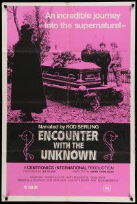 1j283 ENCOUNTER WITH THE UNKNOWN 1sh '73 a journey into the supernatural, small border design!