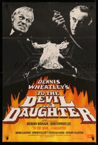 1j904 TO THE DEVIL A DAUGHTER English 1sh '76 Richard Widmark, Christopher Lee,sexy Nastassja Kinski