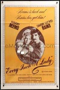 1j295 EVERY INCH A LADY 1sh '75 Darby Lloyd Rains and Harry Reems, orange background design!