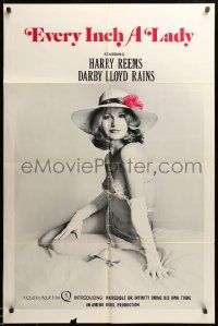 1j296 EVERY INCH A LADY 1sh '75 image of sexiest Darby Lloyd Rains, white background design!