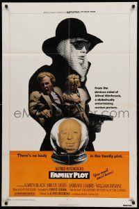 1j315 FAMILY PLOT 1sh '76 from the mind of devious Alfred Hitchcock, Karen Black, Bruce Dern!