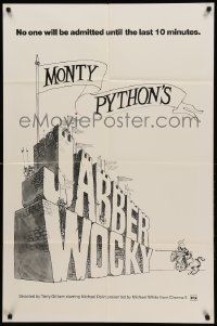 1j467 JABBERWOCKY 1sh '77 Monty Python, no one will be admitted until the last 10 minutes!