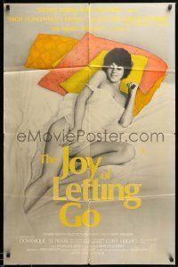 1j475 JOY OF LETTING GO 1sh '76 image of sexy Dominique St. Pierre nearly naked in bed!