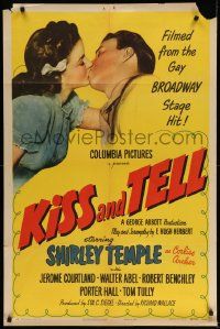 1j494 KISS & TELL style A 1sh '45 whole town thinks 15 year-old Shirley Temple is pregnant!