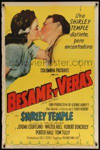 1j493 KISS & TELL Spanish/US style A 1sh '45 everyone thinks Shirley Temple is pregnant!