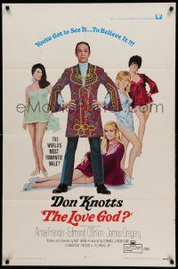 1j550 LOVE GOD 1sh '69 Don Knotts is the world's most romantic male with sexy babes!
