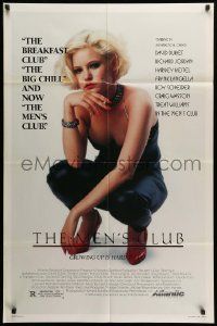 1j584 MEN'S CLUB 1sh '86 great image of sexy smoking blonde Jennifer Jason Leigh!