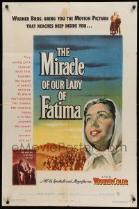 1j587 MIRACLE OF OUR LADY OF FATIMA 1sh '52 a true story that reaches deep inside you!