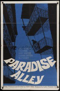 1j665 PARADISE ALLEY 1sh '62 starring & directed by Hugo Haas, Carol Morris!