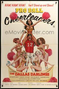 1j712 PRO BALL CHEERLEADERS 1sh '79 the Dallas Darlings, Raw! Raw! Raw! You'll Stand up and Cheer!