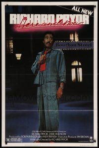 1j740 RICHARD PRYOR HERE & NOW 1sh '83 all new stand-up comedy on Bourbon Street!