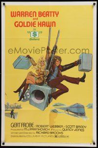 1j010 $ 1sh '71 great art of bank robbers Warren Beatty & Goldie Hawn on safe!
