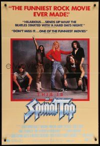 1j893 THIS IS SPINAL TAP 1sh '84 Rob Reiner rock & roll cult classic, great band portrait!